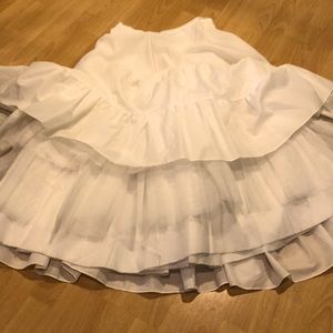 Long crinoline slip.